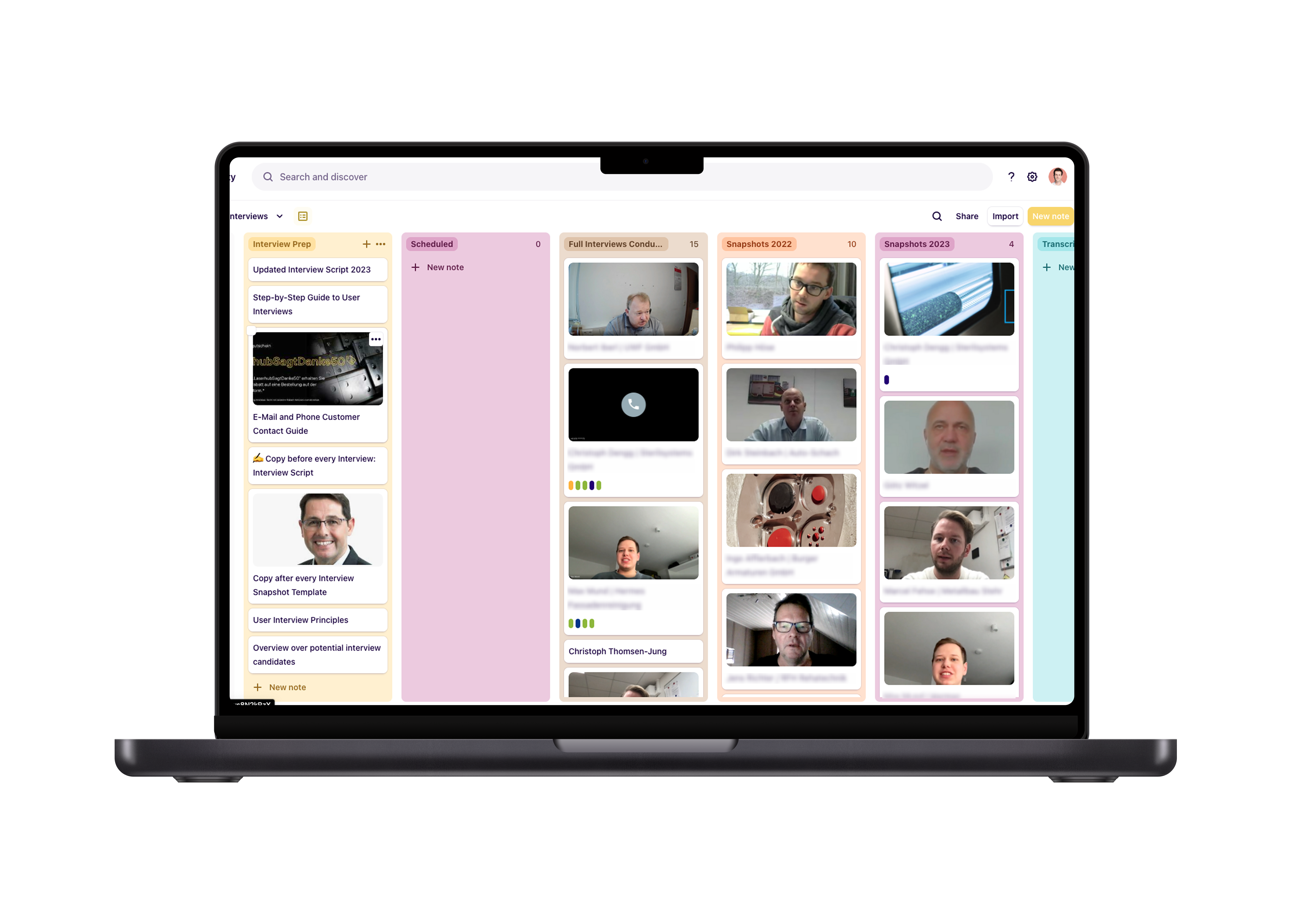 Interview process in Dovetail
