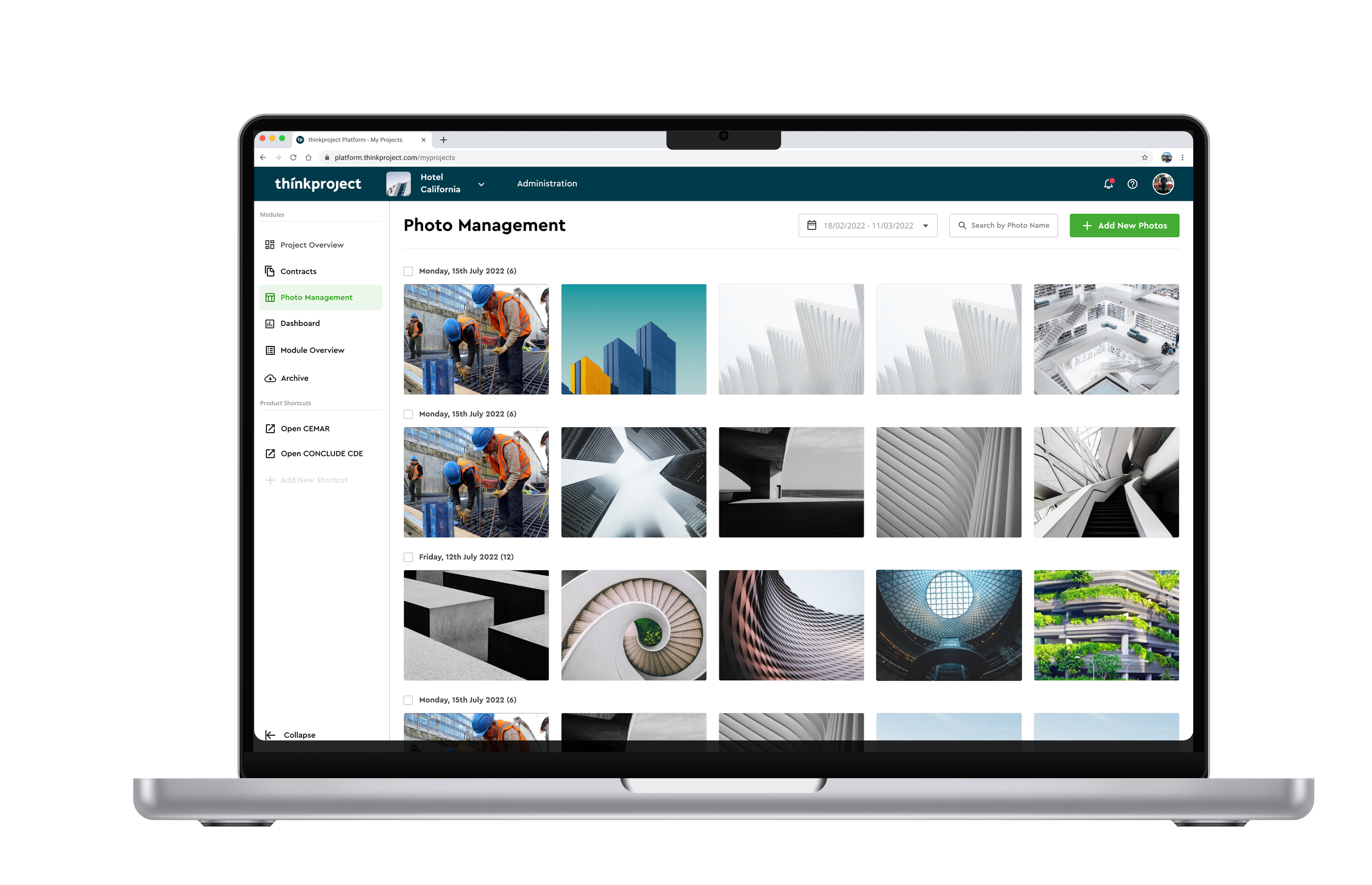 thinkproject photo management module