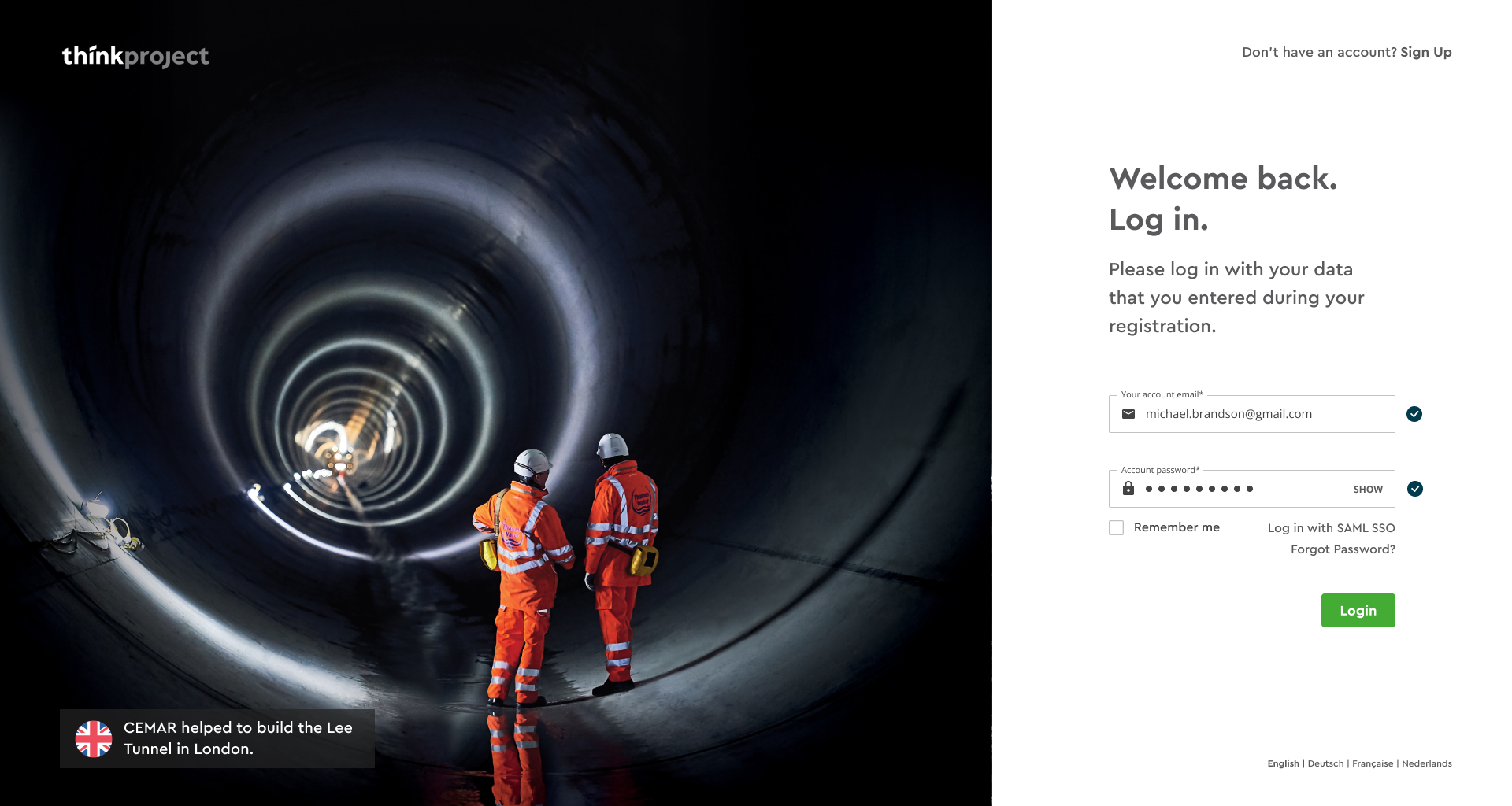 Project overview login