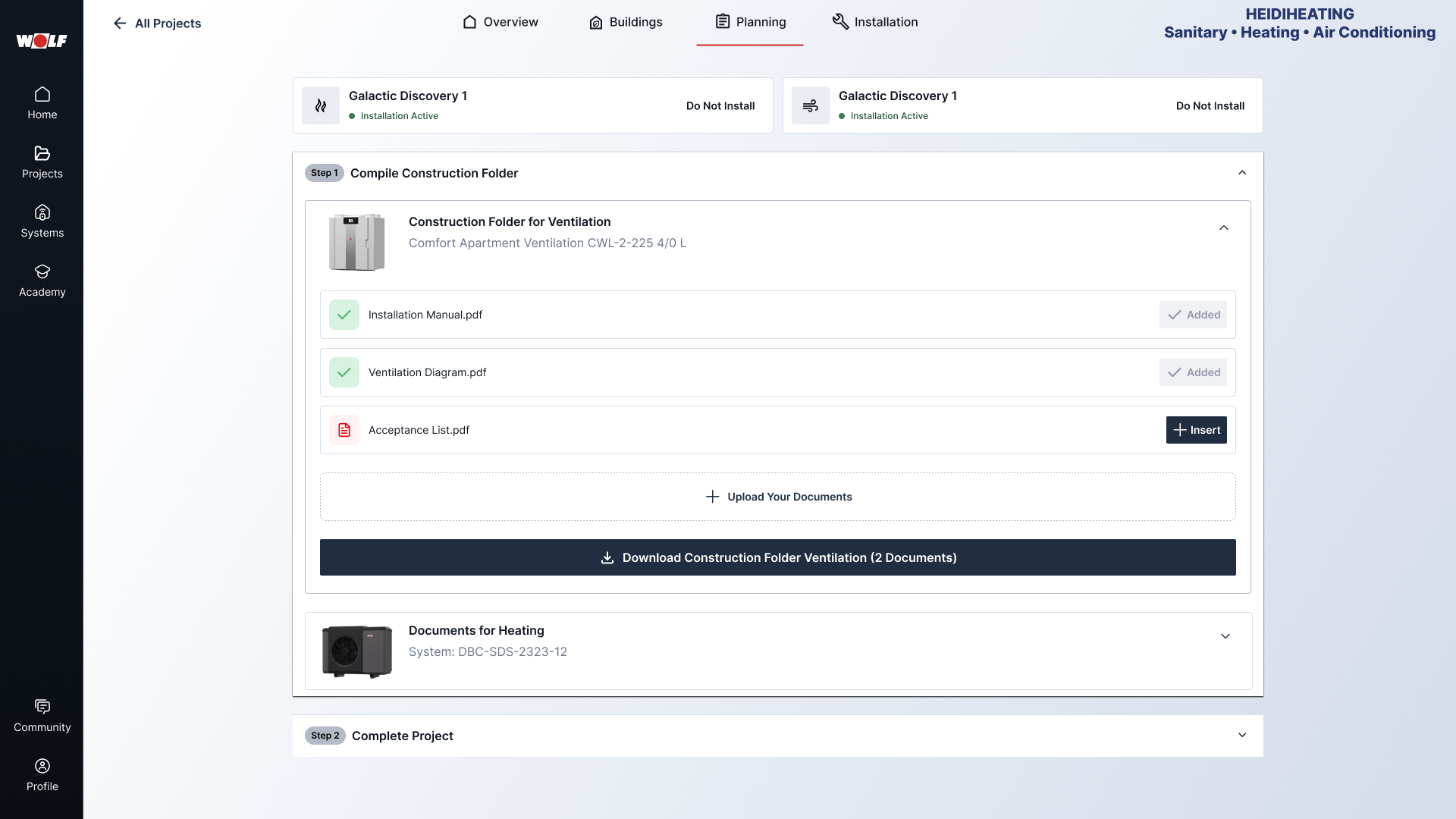 Construction documentation