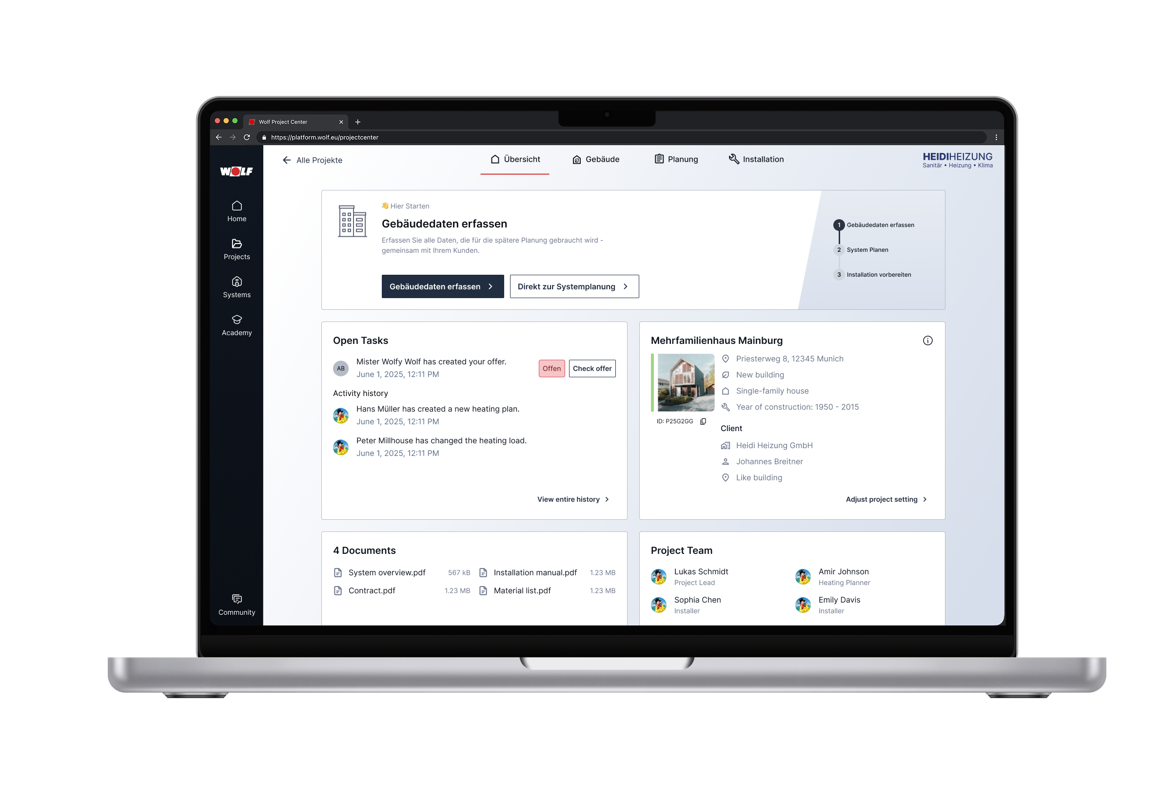 Wolf project overview